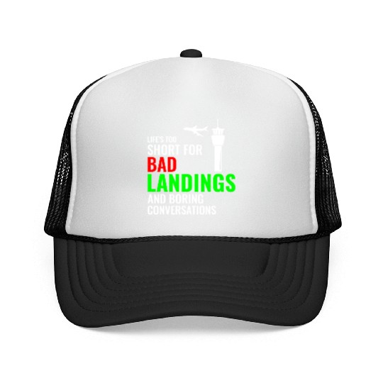 Air Traffic Controller ATC Aviation Humor Airplane Trucker Caps