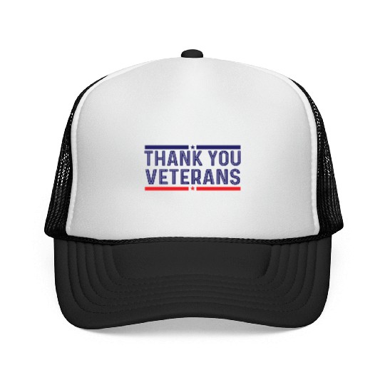 THANK YOU VETERANS Trucker Caps