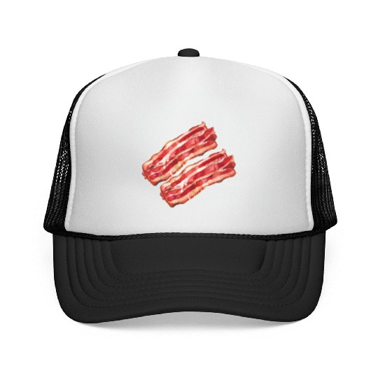 Illustrated Bacon Strips Trucker Caps
