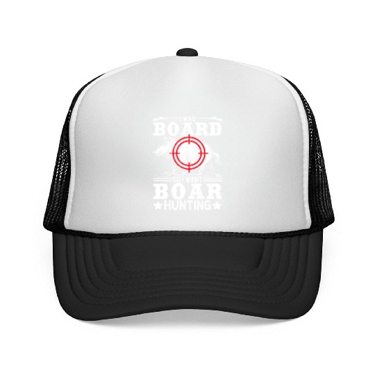 Boar Hunting Funny Wild Hog Hunter Trucker Caps