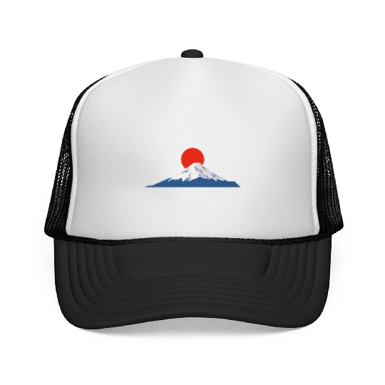 Japanese dawn on Mount Fuji Trucker Caps