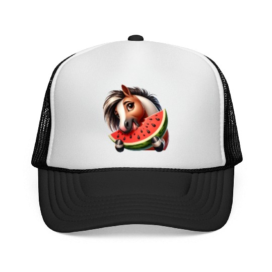 Horses Horse Lover Farmer Melon Summer Trucker Caps