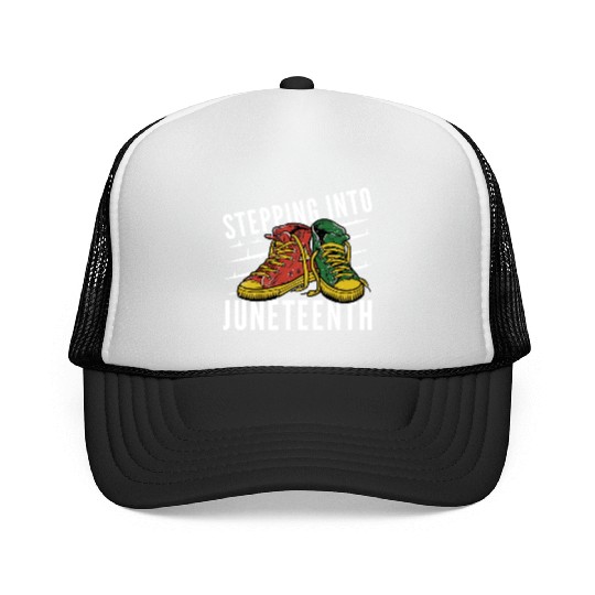 Stepping Into Juneteenth 2024 Afro American Trucker Caps