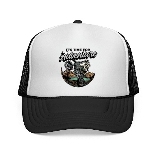 MOTOCROSS ITS TIME ADVENTURE Trucker Caps