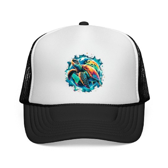 Earth Day Restore Sea Turtle Trucker Caps