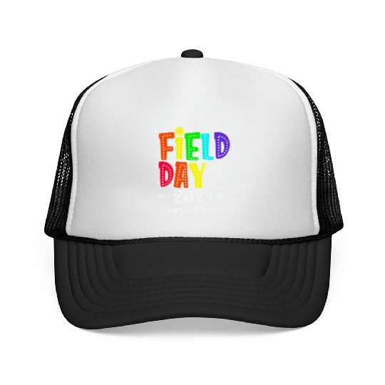 I'm Just Here For Field Day 2024 Math Teacher Trucker Caps