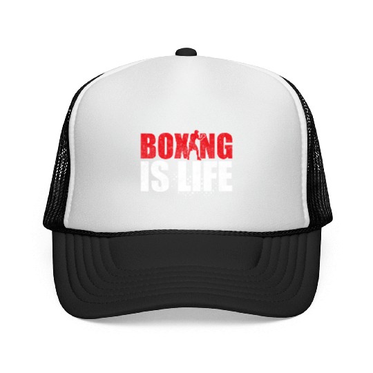 Boxing Is Life Training Boxer Trucker Caps