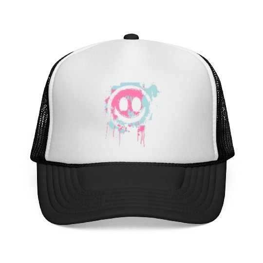 Graffiti Smiley Face - Urban Street Art Trucker Caps
