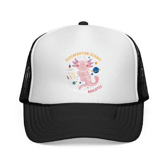 Axolotl Science Teacher Mexican Salamander Trucker Caps