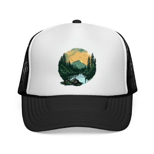 Forest Bathing Japanese Nature Forest Bather Trucker Caps