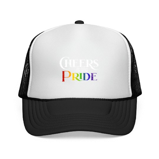 Love Is Love Gay Pride Colors Of Rainbow LGBTQ+ Trucker Caps