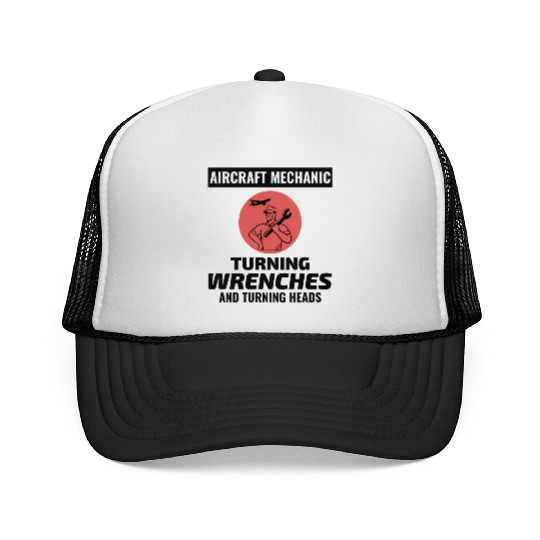 Aircraft Mechanic Aviation Maintenance Technician Trucker Caps
