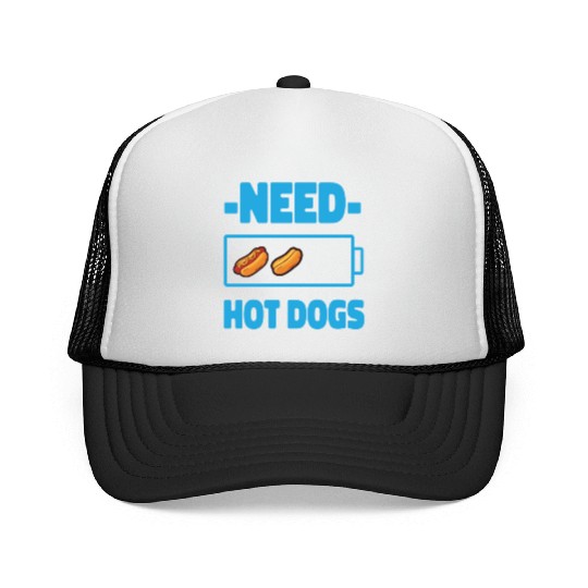 Hot Dog Adult Battery Need Hot Trucker Caps