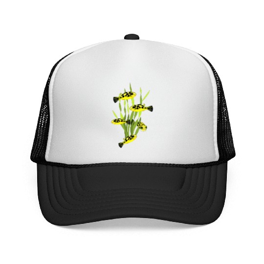 Pea Puffers Pufferfish Lovers Aquarium Fish Tank Trucker Caps