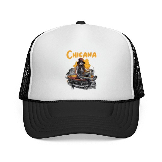 Chicana Lowrider Clothes Mexican American Trucker Caps