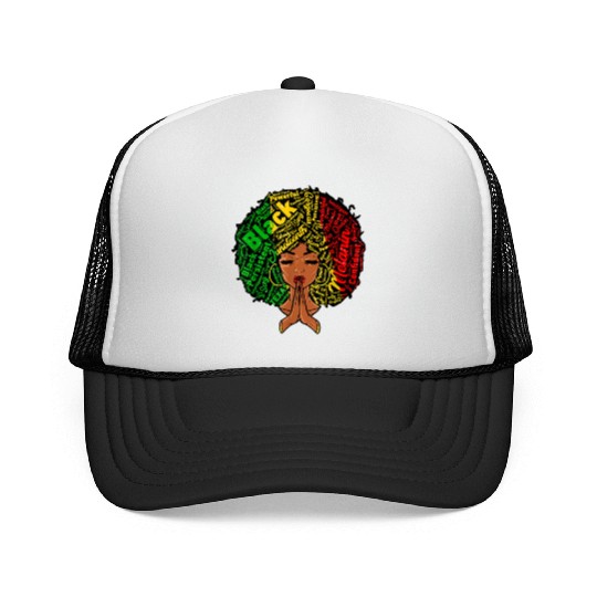 Juneteenth Melanin Natural Clothes Trucker Caps