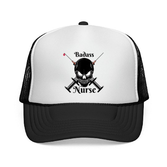 Badass Nurse Nursing student Trucker Caps