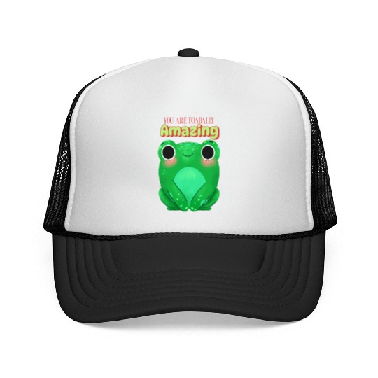 Toad with funny quote Trucker Caps