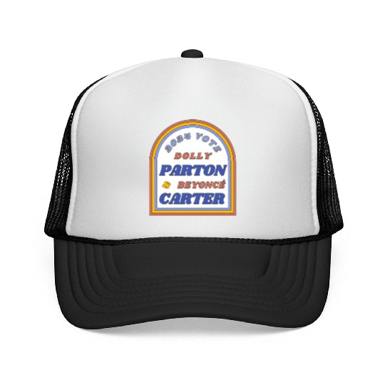 Vote Dolly Parton & Beyonce Carter 2024 Election Trucker Caps