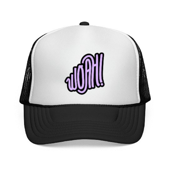 woah surprise Trucker Caps