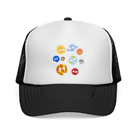 Solar System Learning Science Teacher Trucker Caps