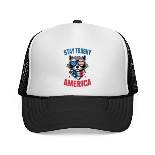Stay Trashy America Take America Back 4Th Of July Trucker Caps