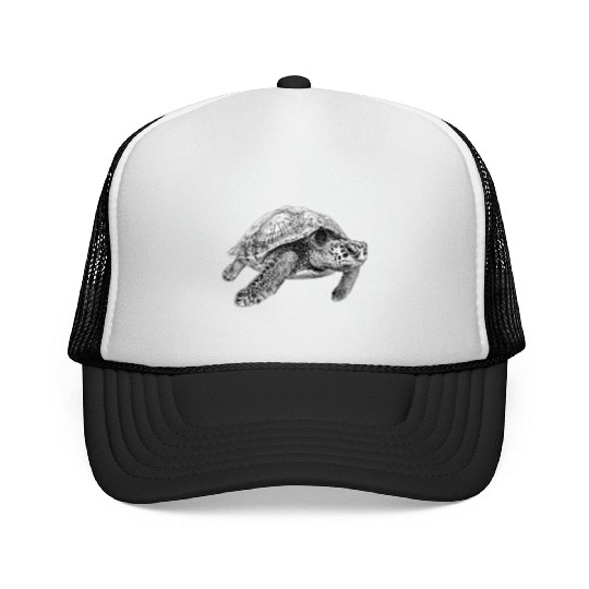 Serene Sea Turtle Trucker Caps