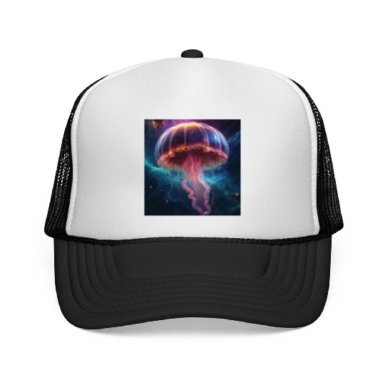 Cosmic Jellyfish Dance Trucker Caps