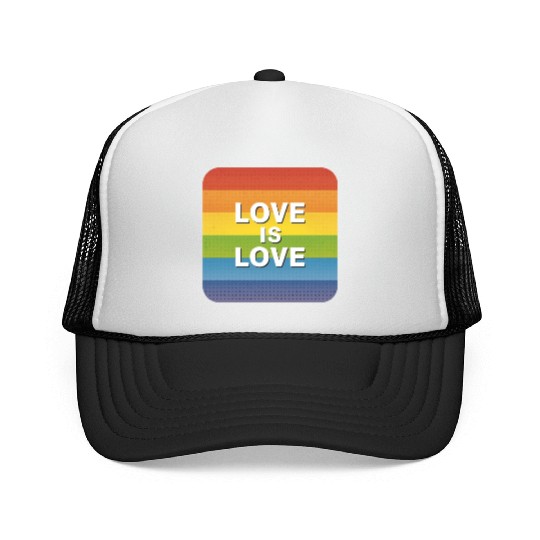 LGBTQ Love is Love Trucker Caps