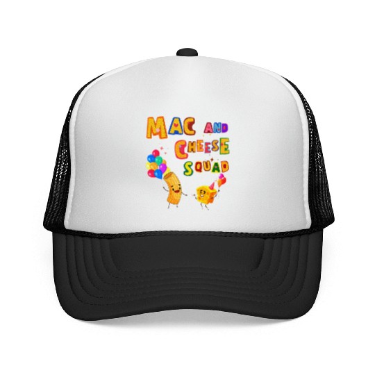 Macaroni And Cheese Mac Cheese Squad Lover Trucker Caps