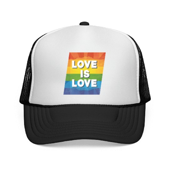 LGBTQ Love is Love Trucker Caps