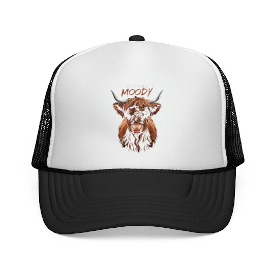 Highland Cow Cattle Animal Trucker Caps