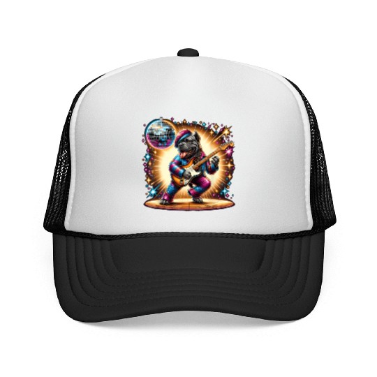 Disco Cane Corso dog Trucker Caps