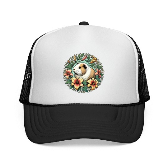 Guinea pig illustration Premium Trucker Caps