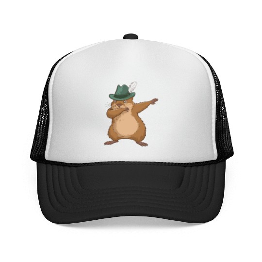 Groundhog Marmot for a Marmot lover groundhog fan Trucker Caps