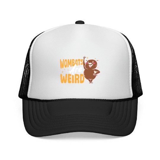 Wombats Are Weird Wombat Merch Trucker Caps