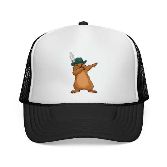 Groundhog Marmot for a Marmot lover groundhog fan Trucker Caps