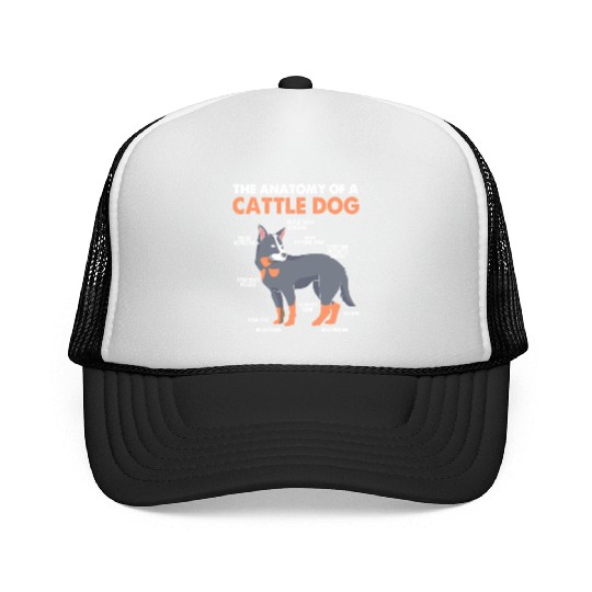 Blue Heeler Cattle Dog The Anatomy Of Cattle Dog Trucker Caps