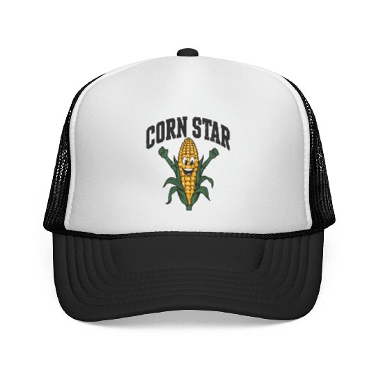Funny Farm Food Trucker Caps Corny Cob Farmer Corn Star