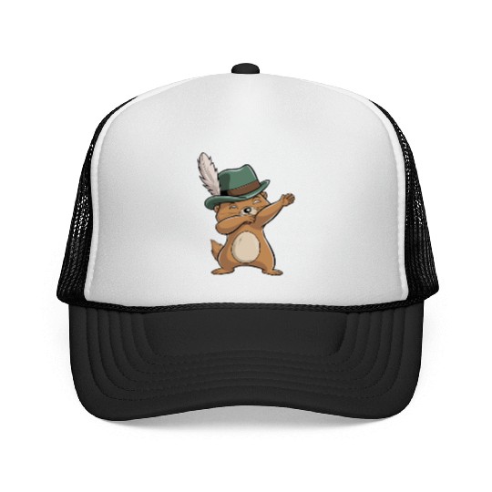 Groundhog Marmot for a Marmot lover groundhog fan Trucker Caps