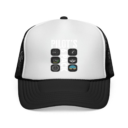 Pilots 6 Pack Funny Pilot Trucker Caps