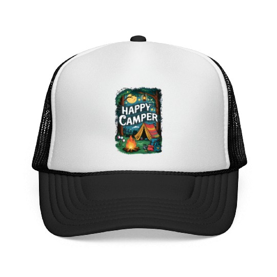 Happy Camper Delight Trucker Caps