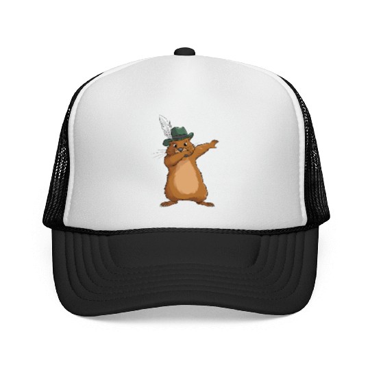 Groundhog Marmot for a Marmot lover groundhog fan Trucker Caps