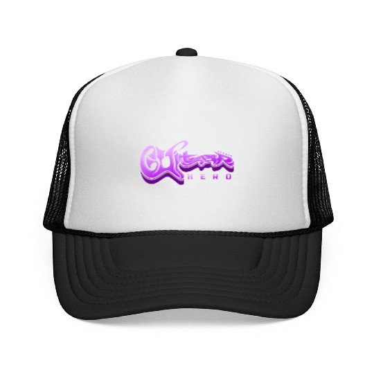 Guitar Hero - Typography Design Trucker Caps