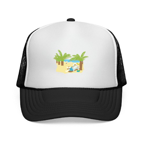 summer the sea Trucker Caps