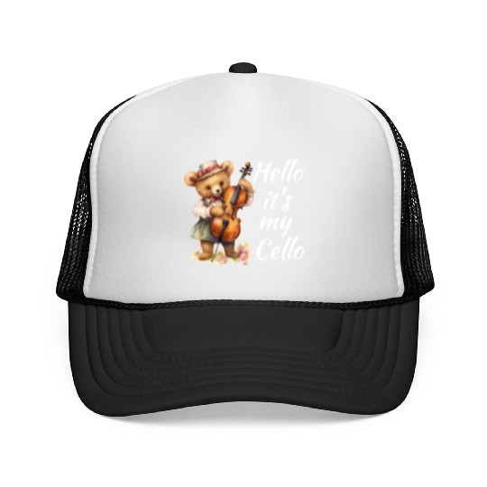 Hello it's my Cello Orchestra Musicians Trucker Caps