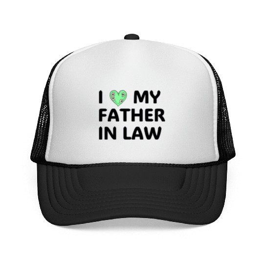 Mens I Love My Father in Law Trucker Caps Funny Family