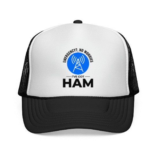 Amateur Ham Radio Operator Radio Waves Frequency Trucker Caps