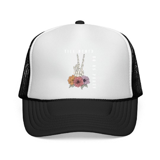 Funny Bachelorette Party Til Death Do Us Party Trucker Caps