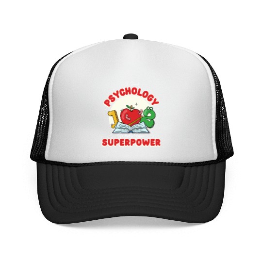 I Teach Psychology What's Your Superpower Funny Trucker Caps